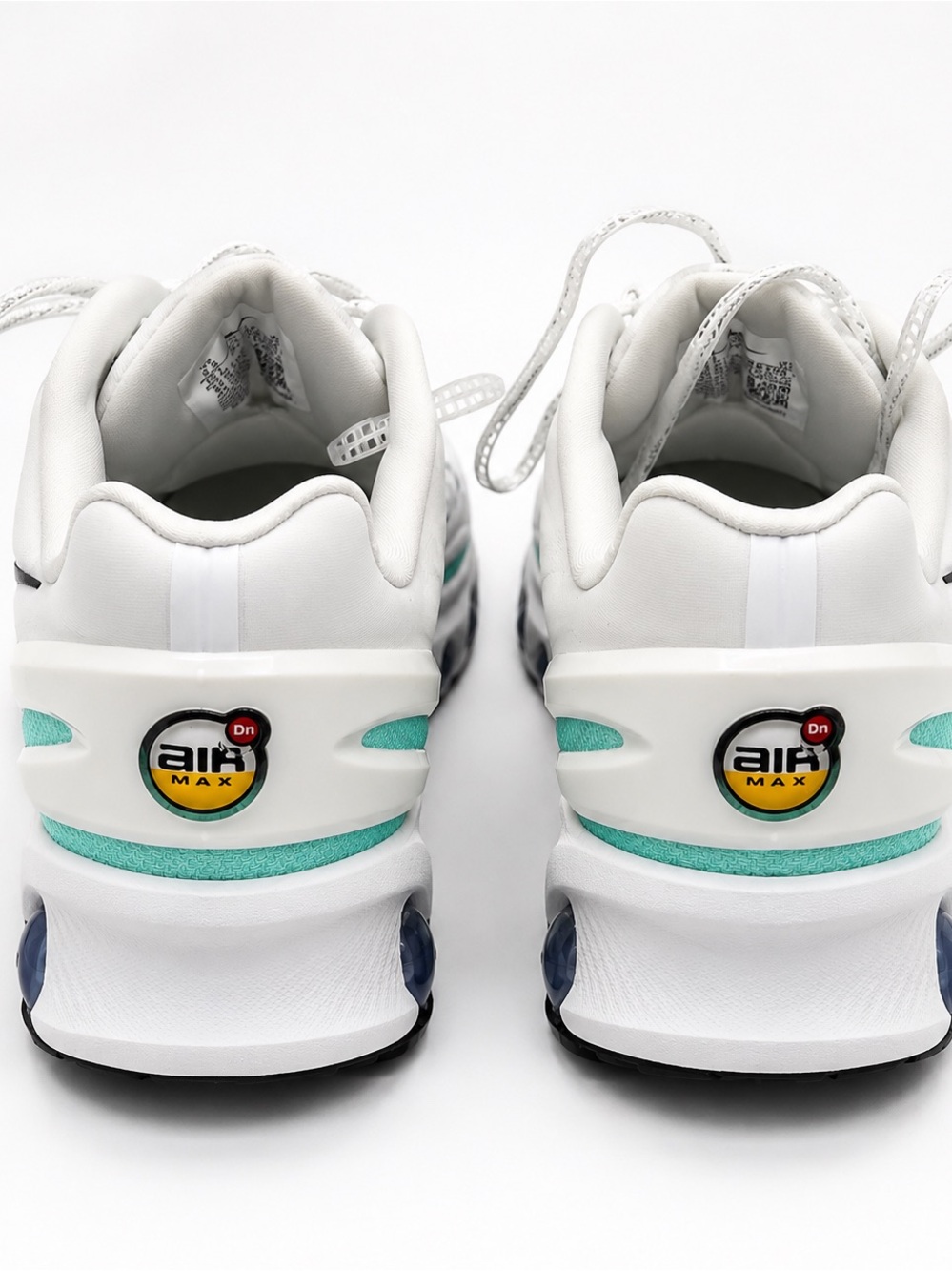 Nike Women's White with Teal Accent React-Style Athletic Sneakers - Picture 4 of 4